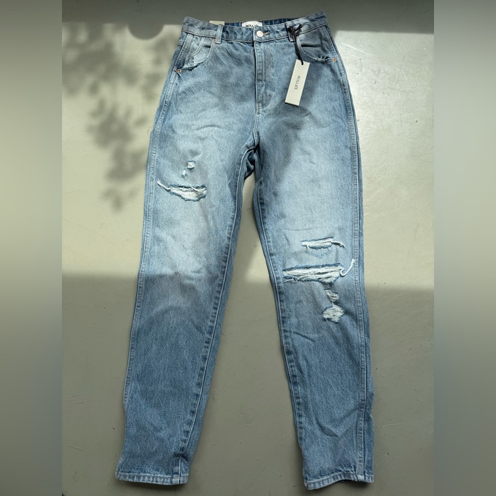 New Rollas Elle Jean - Garage Blue Size 28 - Picture 1 of 6